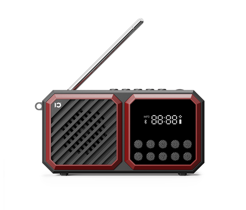 רדיו טרנזיסטור נייד נטען SHIDU SD-F5 Bluetooth בצבע אדום