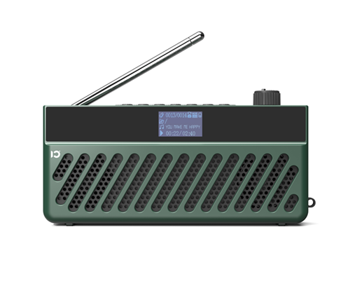 רדיו טרנזיסטור נייד נטען SHIDU SD-F8 Bluetooth בצבע ירוק