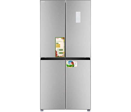 מקרר 4 דלתות מקפיא תחתון 466 ליטר נירוסטה aiwa INOX 6500 – משלוח חינם