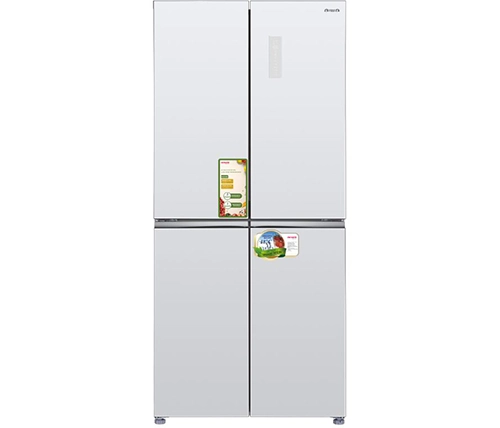 מקרר 4 דלתות מקפיא תחתון 470 ליטר זכוכית לבנה aiwa NF 6500 – משלוח חינם