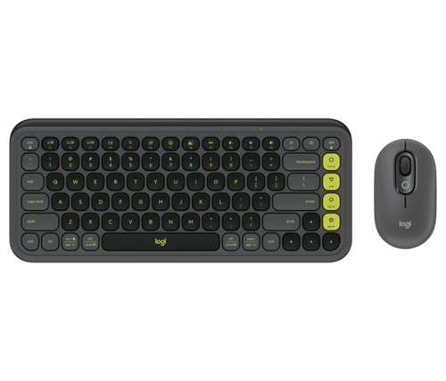 סט מקלדת ועכבר אלחוטיים Logitech POP Icon Combo בצבע גרפיט