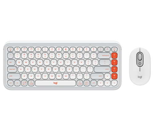 סט מקלדת ועכבר אלחוטיים Logitech POP Icon Combo בצבע אופוויט