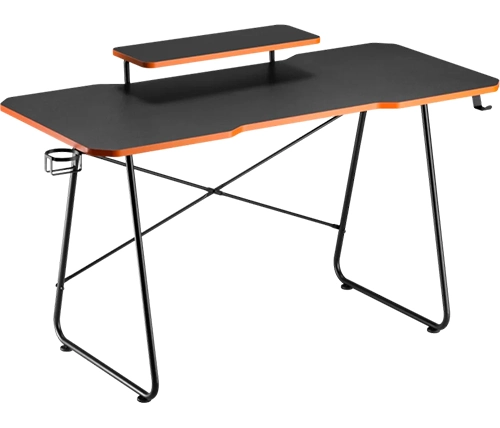 שולחן גיימינג 136x60 סמ בצבע שחור LUMI GMD10-1D – משלוח חינם