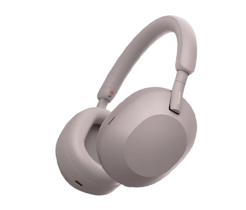 אוזניות סוני אלחוטיות בלוטוס עם מיקרופון Sony WH-1000XM5 בצבע ורוד