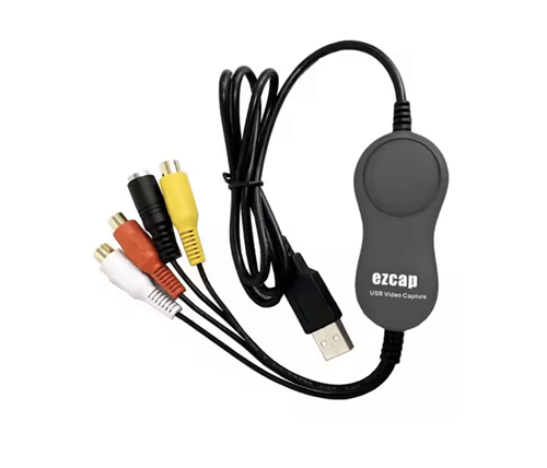 מתאם וידאו אנלוגי RCA to USB להמרת קלטות וידאו IVORY CONNECT