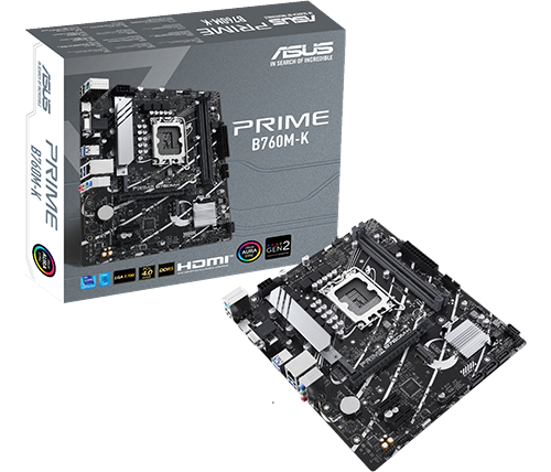 לוח אם ASUS PRIME B760M-K 1700 DDR5 mATX