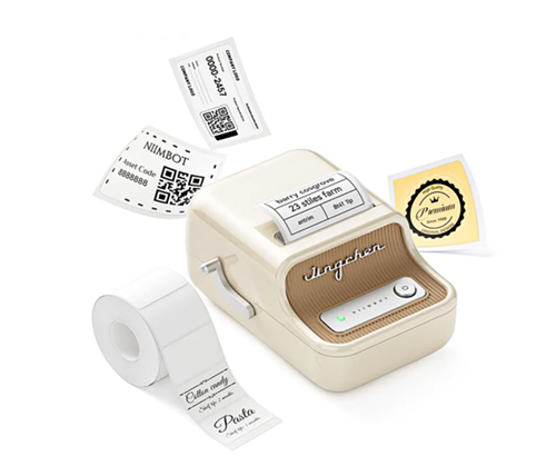 מדפסת מדבקות כיס תרמית NIIMBOT B21 בעיצוב בסגנון ווינטג'
