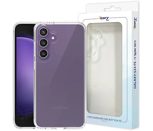 מגן לטלפון גלקסי Galaxy S24 FE שקוף Ivory Mobile