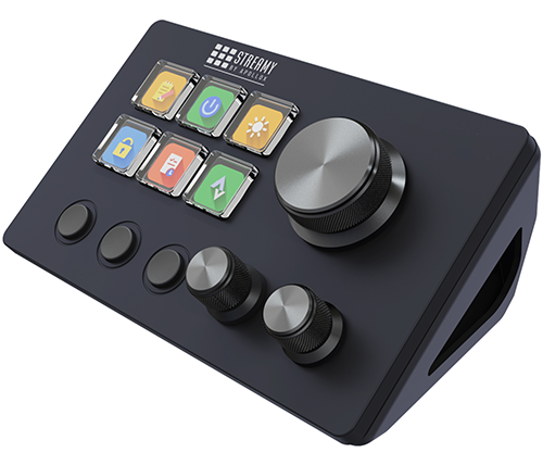 מקלדת מולטימדיה Streamy Stream Dock מבית APOLLOX בצבע שחור