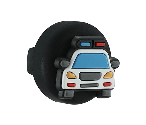 מחזיק AirTag לנעל ילדים בצבע שחור בעיצוב משטרה Ivory Mobile