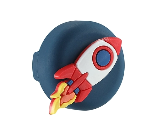 מחזיק AirTag לנעל ילדים בצבע כחול בעיצוב חללית Ivory Mobile