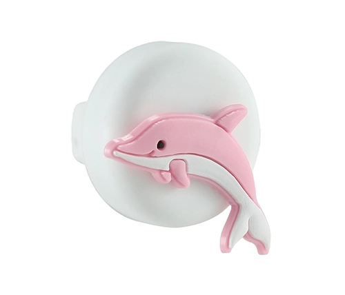 מחזיק AirTag לנעל ילדים בצבע לבן בעיצוב דולפין Ivory Mobile