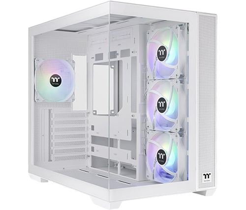 מארז מחשב Thermaltake View 380 TG ARGB בצבע לבן