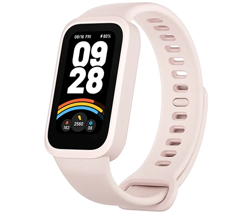 צמיד כושר חכם שיאומי Xiaomi Smart Band 9 Active בצבע ורוד