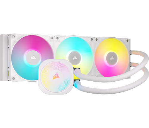 קירור נוזלי למעבד Corsair iCUE LINK TITAN 360 RX RGB 360mm בצבע לבן