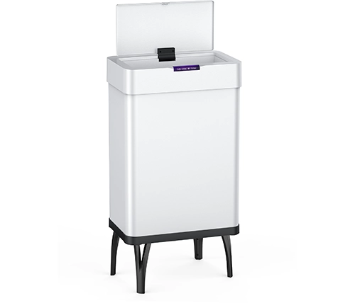 פח אשפה למטבח חשמלי 50 ליטר לבן Ivory Home