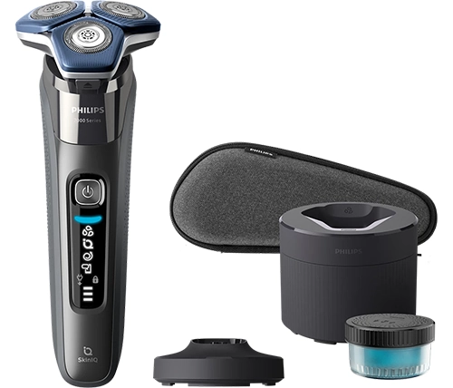 מכונת גילוח פיליפס Philips series 7000 S7887/55 לשימוש יבש ורטוב כולל מתקן שטיפה