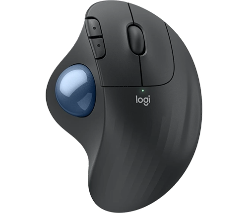 עכבר אלחוטי ארגונומי Logitech ERGO M575S - צבע גרפיט כדור כחול