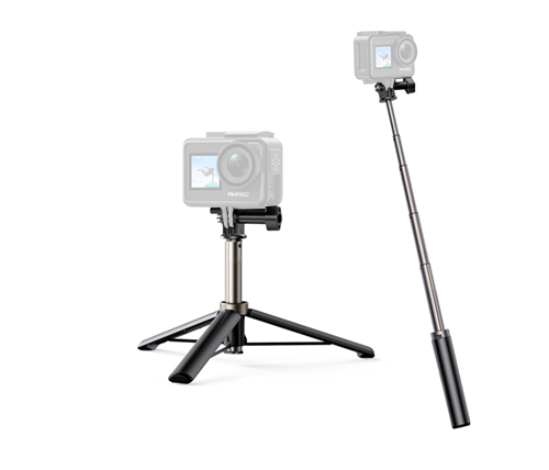 מוט סלפי מיני טלסקופי עם חצובה AKASO AKASOPRO1 עבור סמארטפונים ומצלמות אקסטרים