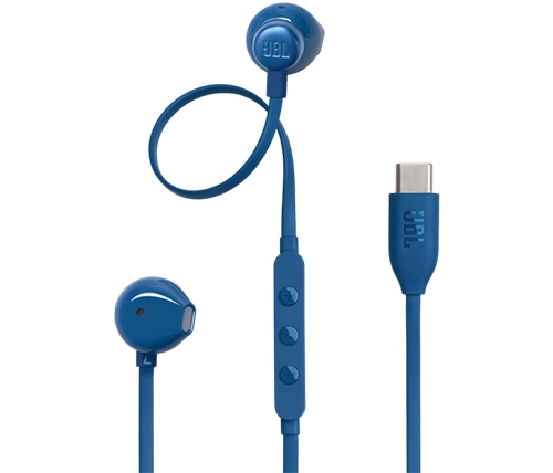 אוזניות JBL חוטיות Tune 305C USB-C בצבע כחול