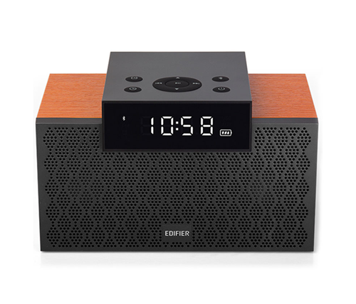 רמקול 2.1 שעון מעורר שולחני / נייד EDIFIER MP260-BROWN Bluetooth  חום