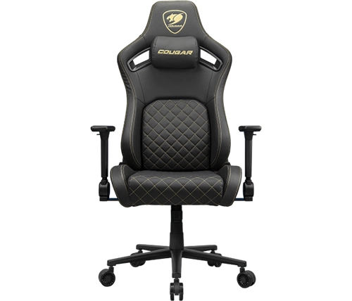 כיסא גיימינג קוגר Cougar DEFENSOR Gold בצבע שחור וזהב – משלוח חינם