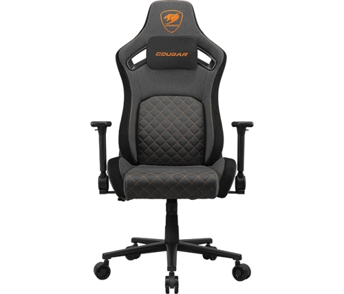 כיסא גיימינג קוגר Cougar DEFENSOR Gray F בד בצבע אפור וכתום – משלוח חינם