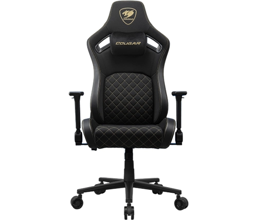 כיסא גיימינג קוגר Cougar DEFENSOR Gold F בד בצבע שחור וזהב – משלוח חינם
