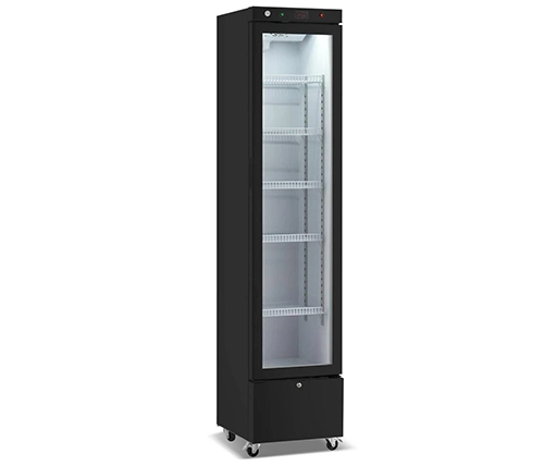 מקרר משקאות גבוה וצר תעשייתי עם דלת שקופה זקש EF-300