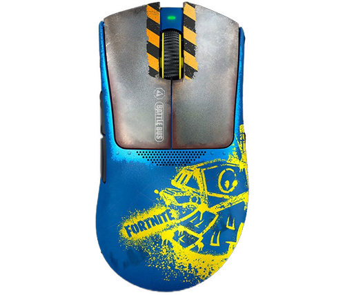 עכבר גיימינג אלחוטי רייזר Razer Deathadder V3 Pro Razer Fortnite בצבעי פורטנייט