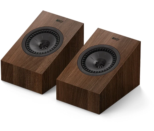 רמקולים היקפיים KEF Q8 Meta HiFi Dolby Atmos בצבע עץ אגוז