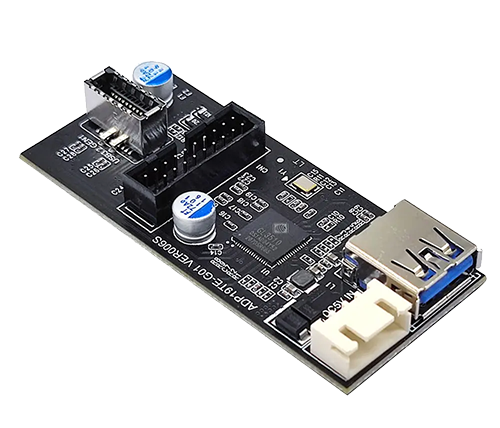 מפצל USB פנימי בלוח אם – מ-USB 3.2  ל-USB 3.2 Type-C וחיבור USB 3.2 נוסף (כולל כבל פנימי באורך 40 ס"מ)