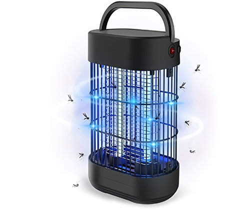 קוטל יתושים חשמלי נייד מומלץ  לבית ולגינה כולל תאורת UV כחולה ומגירה לניקוי  MIZUKI JZ-PI-11 12W