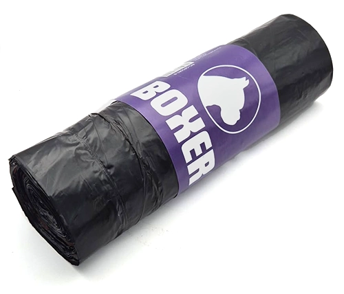 שקיות אשפה XL לפחים 20 יחידות 50x86 עם ידית שרוך חזקה ס"מ Boxer