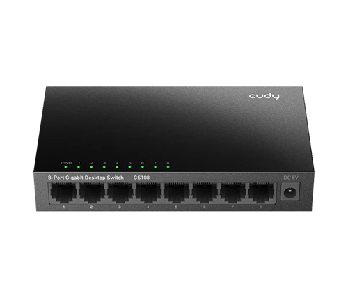 מתג Cudy 8-Port Gigabit Unmanaged Switch GS108 10/100/1000 ממתכת