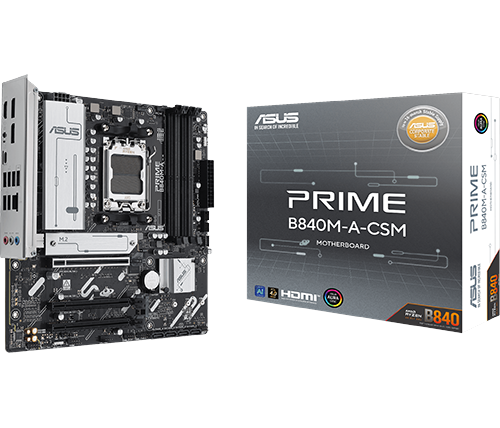 לוח אם ASUS PRIME B840M-A-CSM DDR5 mATX AMD