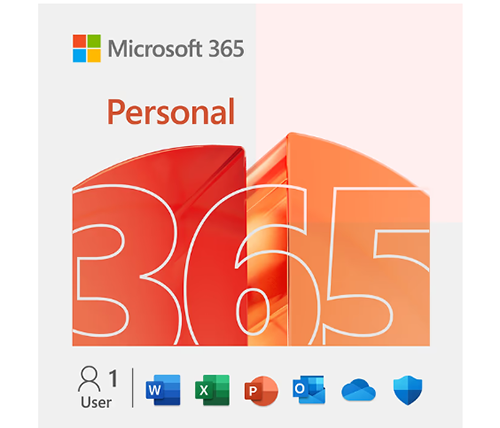 אופיס 365 Microsoft 365 Personal AI Retail מנוי לשנה למשתמש אחד