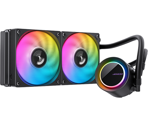 קירור נוזלי למעבד Jonsbo TG-240 Black ARGB 240mm בצבע שחור