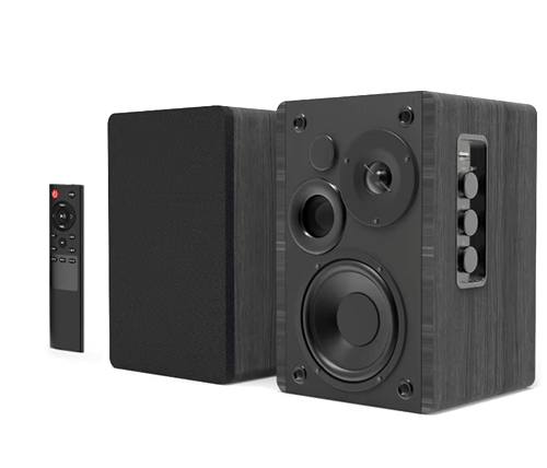 זוג רמקולי מדף Bluetooth עם שלט MIZUKI SR01B 50W