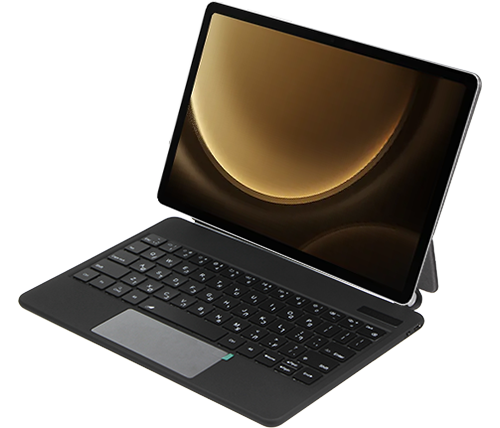 כיסוי מקלדת לטאבלט סמסונג Samsung Galaxy Tab S/FE/Lite 10.9/11 בצבע שחור עם תאורה