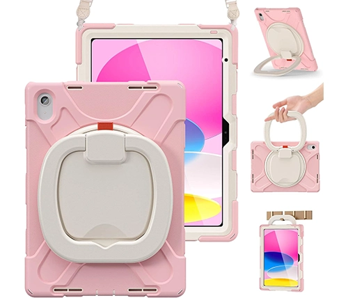 כיסוי לטאבלט לילדים Ivory Mobile עמיד בפני זעזועים ל Apple iPad 10.9 ו- iPad (A16) בצבע ורוד