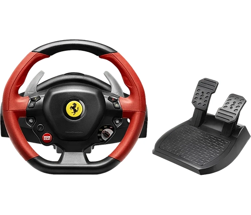 הגה מרוצים ודוושות Thrustmaster 458SPIDER ל- XBOX ONE  – משלוח חינם