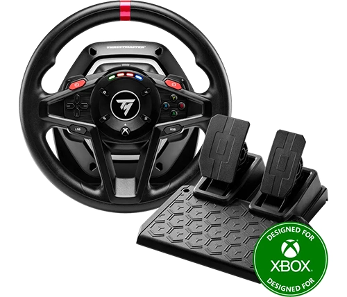 הגה מרוצים ודוושות Thrustmaster TM T128X ל- PC / XBOX – משלוח חינם
