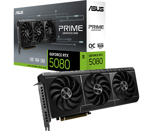 כרטיס מסך ASUS PRIME GeForce RTX 5080 16GB GDDR7 OC Edition