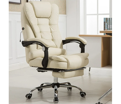 כיסא מנהלים ווגאס בצבע שמנת - משלוח חינם