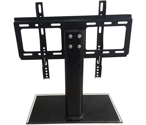 מעמד שולחני למסך או טלוויזיה 26 עד 45 אינץ עם בסיס זכוכית מחוסמת D801 V-Star