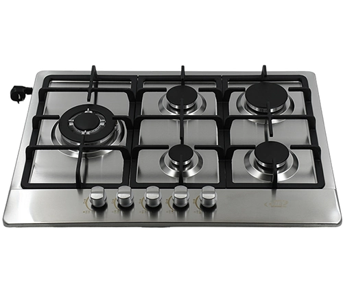 כיריים גז 5 להבות בגימור נירוסטה CHEF 705CI 68x50