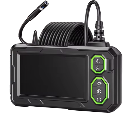 צג כולל מצלמת נחש אנדוסקופית Ivory Tools עם כבל באורך 5 מטר ותאורת לד