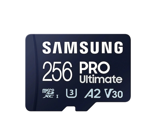 כרטיס זכרון עם מתאם Samsung PRO Ultimate Micro SDXC UHS-I - דגם MB-MY256SA - נפח 256GB