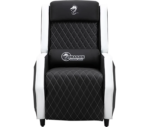 כורסת גיימינג דרגון בצבע שחור ולבן Dragon PRO GAMING SOFA DLX